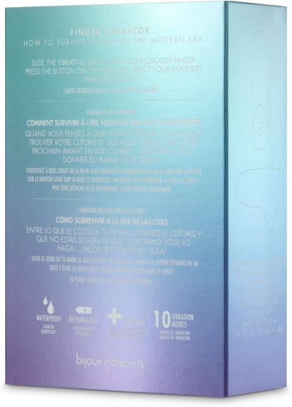 Вибратор на палец Better Than Your Ex by Bijoux Indiscrets серый Sex Aura | Зображення 5