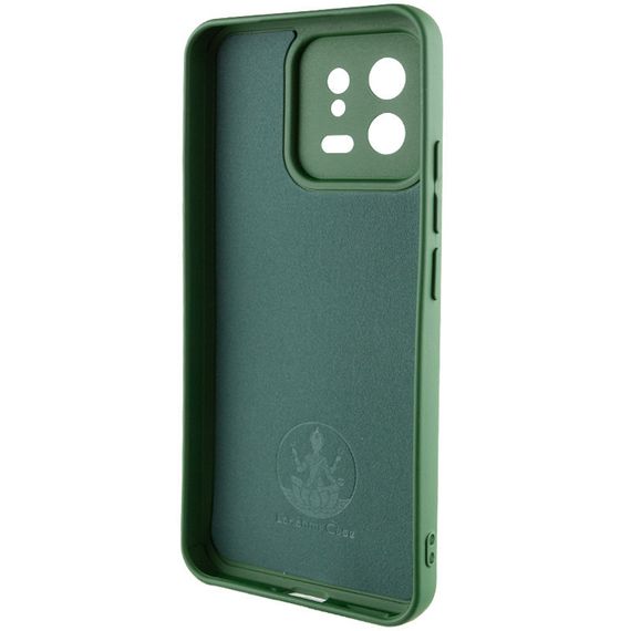 Чехол Silicone Cover Lakshmi Full Camera (A) для Xiaomi 13 Full camera, Зеленый / Dark green | Зображення 3