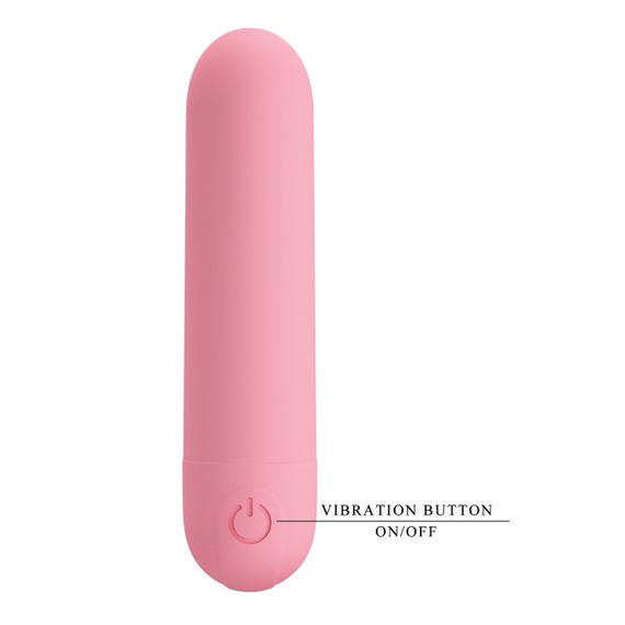 Перезаряджувана вібропуля Pretty Love — Stefan Light pink, BI-300085-3 Sex Aura | Зображення 8