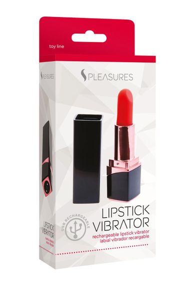 Вибратор-помада S Pleasures Lipstick Vibrator, очень реалистичный, 10 режимов sexstyle | Зображення 3