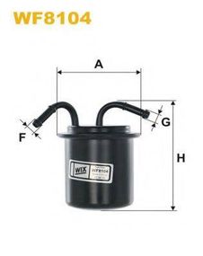 Фільтр палив. SUBARU LEGACY PP909WF8104 (вир-во WIX-FILTERS) WIX FILTERS WF8104 на SUBARU LIBERTY I (BC)