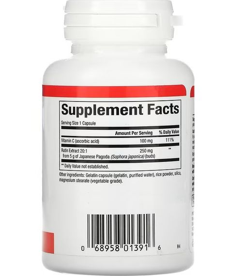 Рутін Natural Factors Rutin 250 mg 90 Caps | Зображення 1