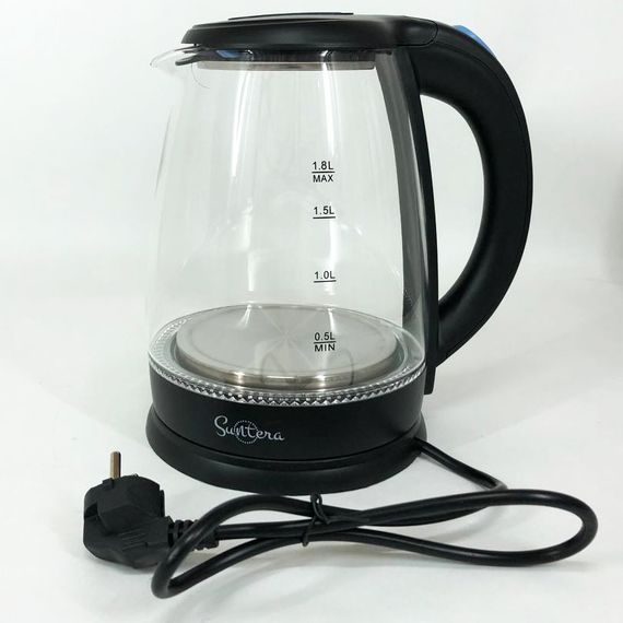 Стильный чайник с подсветкой, Качественный электрический чайник для дома, Электрочайник удобный ZY-80 | Зображення 4