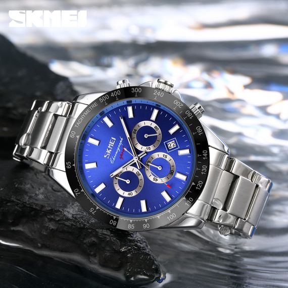 Чоловічий годинник Skmei 9259SIBU Silver-Blue | Зображення 3