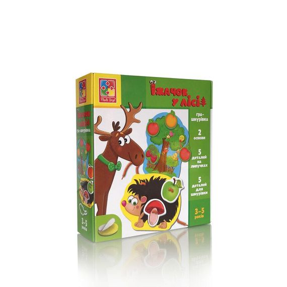 Игра-шнуровка Vladi Toys Ёжик в лесу VT1804-45 13 деталей