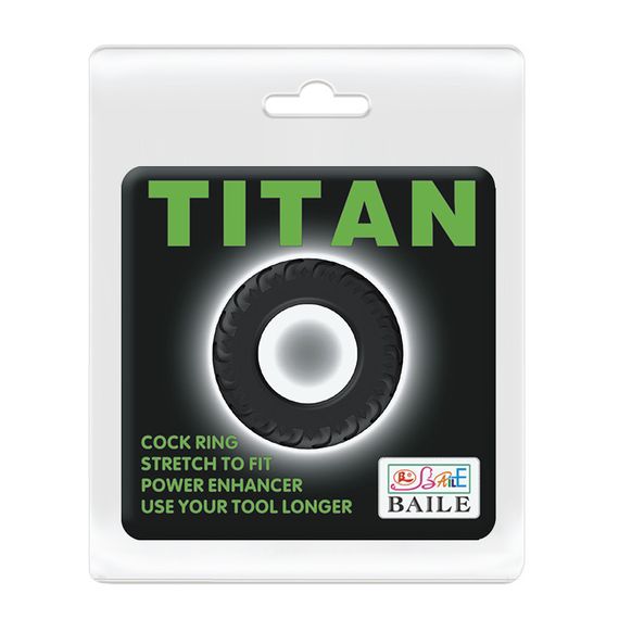 Эрекционное кольцо - Titan Cock Ring Green sexstyle | Зображення 1