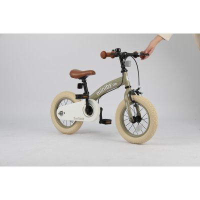 Детский велосипед QPlay Miniby 3 в1, біговел 12&quot;,Grey-Green (CB02MiniBy12Grey-Green) | Зображення 8