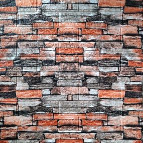 Декоративна 3D панель самоклейка під цеглу Катеринославський піщаник 700х770х6мм (045) SW-00000044