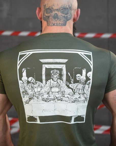 Тактична потоотводна футболка SABUR вечер оливковий ВТ0975 | Зображення 3