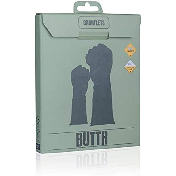 Рукавички латексні для фістингу Buttr Gauntlets Fisting Gloves, Черный | Зображення 3