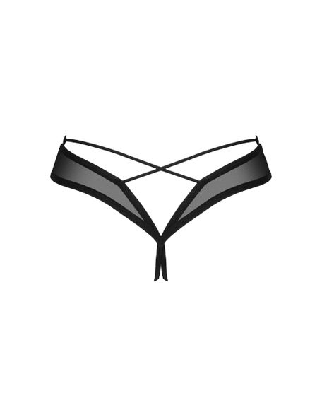 Открытые стринги Obsessive Roxelia otwarte Черные XS/S | Зображення 5