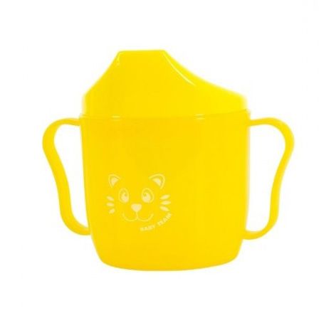 Поільник-спаут з ручками, 180 мл 5007 Baby team (4824428050074) Жовтий
