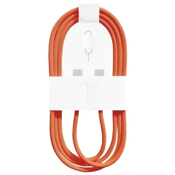Дата кабель USB-C to USB-C FineWoven iP17 for Apple (AAA) (1m) (box) Orange | Зображення 1