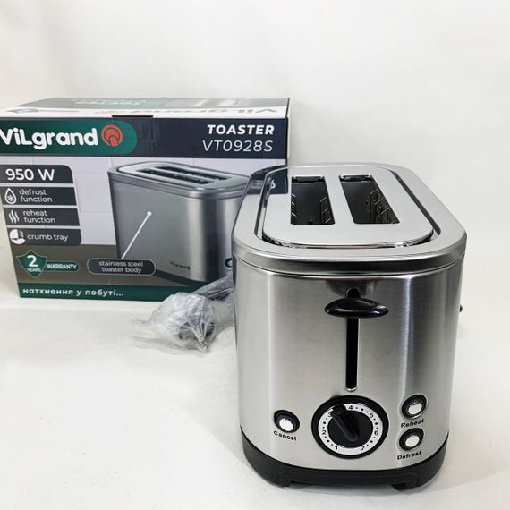 Тостерница для бутербродов ViLgrand, Тостер для 2 гренок Вертикальный тостер тостов MB-44 | Зображення 6
