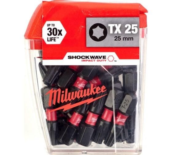 Біта для шурупокрута SHOCKWAVE (TX25; 25 мм) Milwaukee 4932430880 | Зображення 1