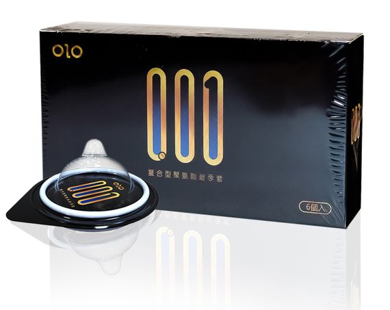 Полиуретановые презервативы с гиалуроновой кислотой OLO 0.01 (6 шт.)