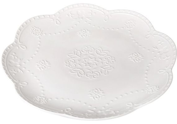 Тарелки фарфоровые набор 2 штуки White Lace D=30см | Зображення 1