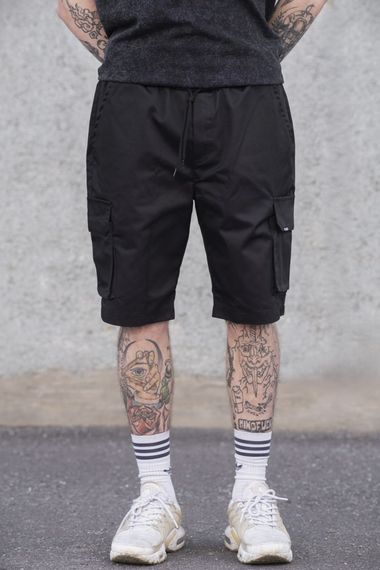 Трикотажні шорти карго Without Volt Reflective Black | Зображення 1