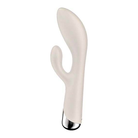 Вібратор-кролик з ротацією Satisfyer Spinning Rabbit 1 Beige, 3 мотори Sex Aura | Зображення 2