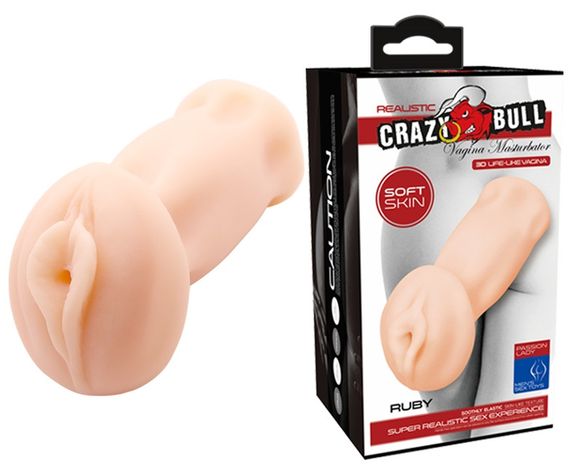 Мастурбатор-Вагіна Crazy Bull - Ruby Soft Skin, BM-009133 Sex Aura | Зображення 1