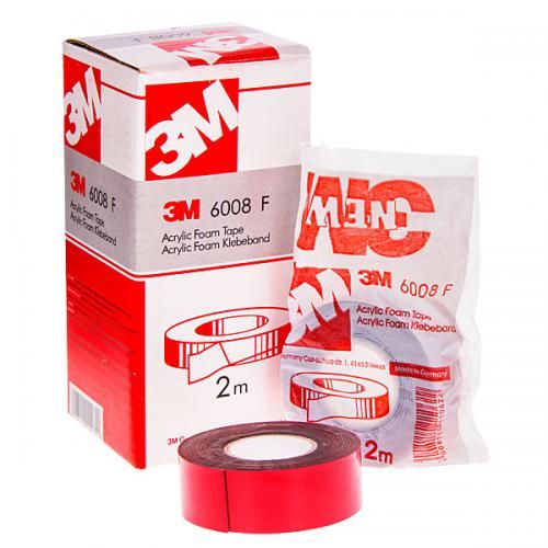 Стрічка липка двостороння 6008F-30мм*0,8*2м/червона