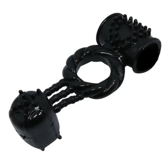 Ерекційне вібро кільце із стимулятором клітора BAILE Sweet Vibration Ring, BI-014080-1 sexstyle | Зображення 4