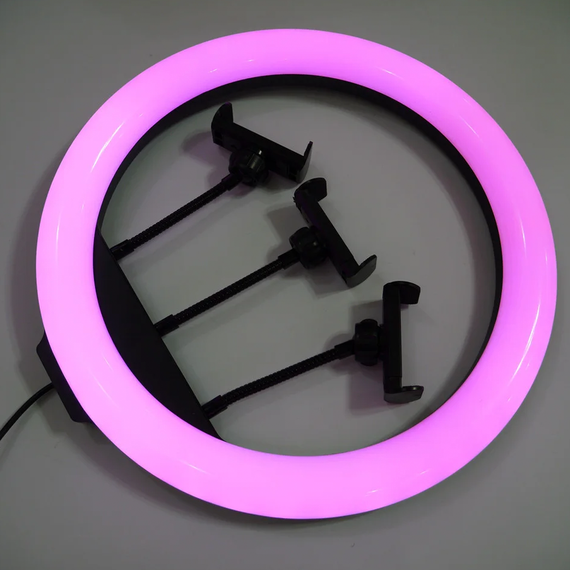 Кільцева LED RGB лампа для селфі 36 см XPRO (234560880_317) | Зображення 8