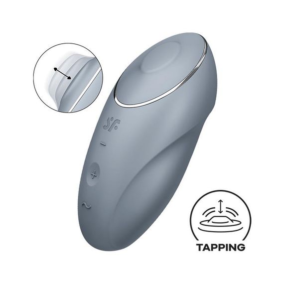 Клиторальный стимулятор - Satisfyer Tap & Climax 1 Bluegrey Sex Aura
