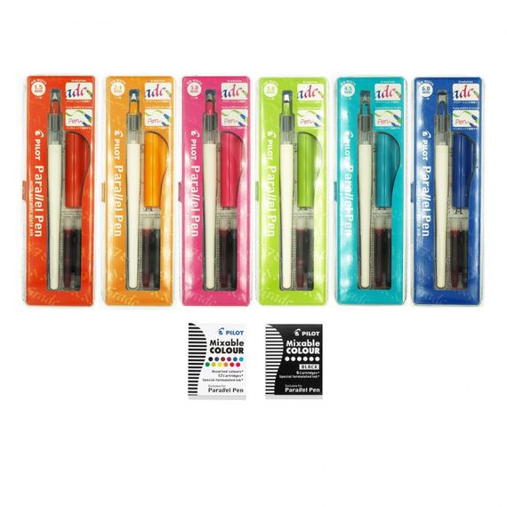 Комплект ручек для каллиграфии  6шт Pilot Parallel Pen Full Set, Pilot Parallel Pen Full Set - Комплект ручек для каллиграфии 6шт