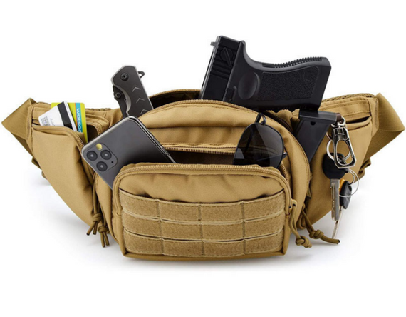 Тактическая сумка бананка Primo Belt на пояс - Khaki | Зображення 1