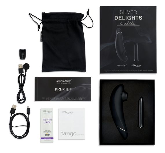 Преміальний подарунковий набір Silver Delights Collection: Womanizer Premium та We-Vibe Tango | Зображення 4