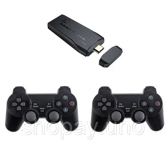 Игровая ТВ-приставка M8 mini 4K на Android TV с встроенным эмулятором ретро-игр и джойстиками | Зображення 2