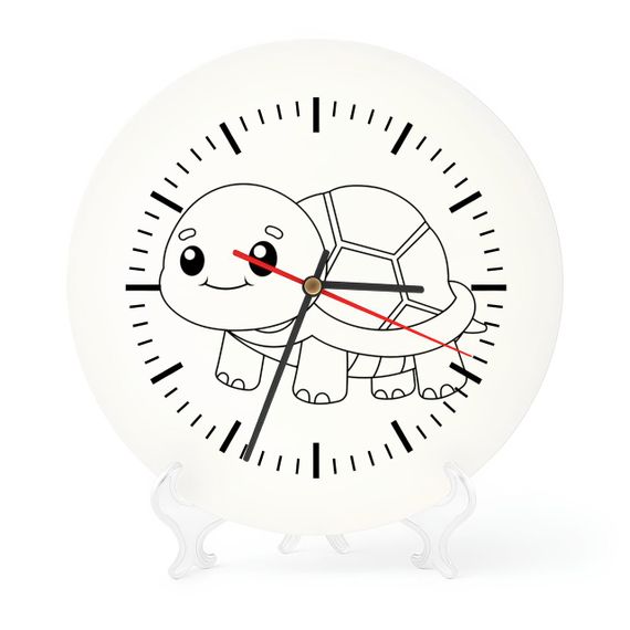 Детский набор для творчества часы раскраска Черепаха аха аха 30 см (Г0180)