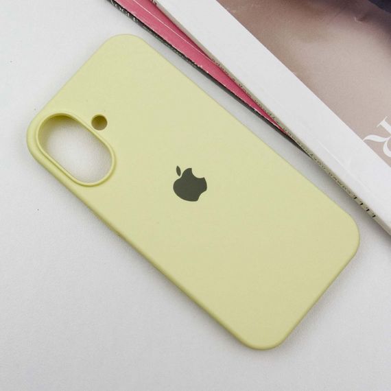Чохол Silicone Case Full Protective (AA) для Apple iPhone 16 Plus (6.7") Жовтий / Mellow Yellow | Зображення 1