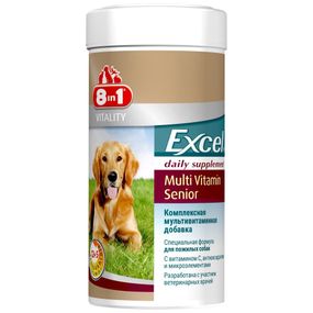 Вітаміни 8in1 Excel Multi Vitamin Senior для здоров'я старіючих собак 70 табл