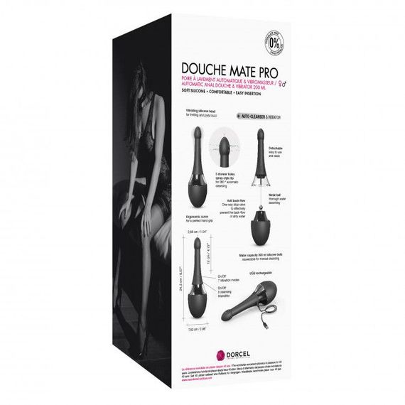 Автоматический анальный душ-вибратор Dorcel Douche Mate Pro | Зображення 7