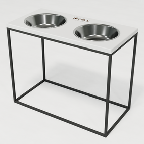 Миски на подставке для больших собак Hollky Base XL40 (2 × 1,8 л) BXL40-522640-GRWH