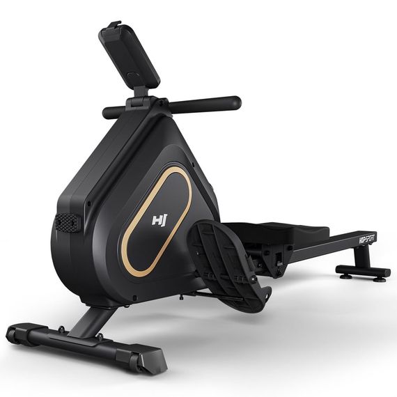 Гребний тренажер Hop-Sport HS-085R Bazel магнітний чорно-золотистий