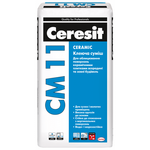 Клей для плитки Ceresit CM 11 Ceramic 25 кг