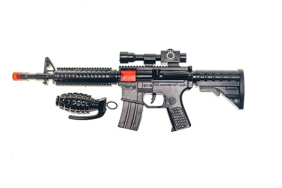 Іграшковий автомат-тріскачка "M16" з гранатою Golden Gun 803 | Зображення 2