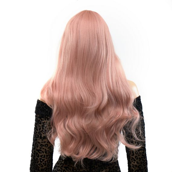 Перука довга хвиляста Fetish Hair ніжно рожева, 60 см | Зображення 2