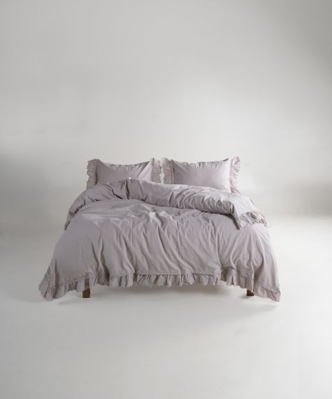 Постільна білизна Limasso Stonewashed Francesca 200 х 220 см Opal Grey
