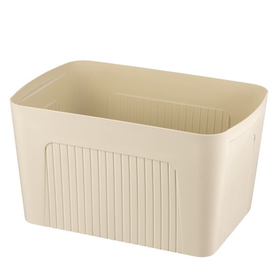 Ящик з кришкою для зберігання ARDESTO 45.5х31х24.5см, 23л, пластик PP, бежевий (ARHC2523B) | Зображення 1