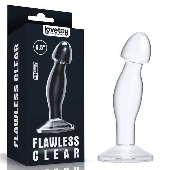 Анальна пробка - Flawless Clear Prostate Plug 6.5" Clear Sex Aura