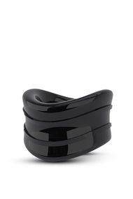 Ерекційна насадка Stay Hard Beef Ball Stretcher Snug чорна, 3.8 см