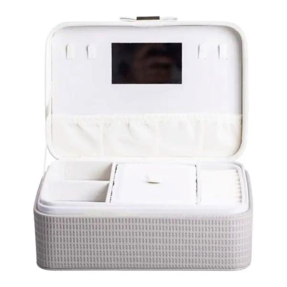 Скринька для прикрас із еко шкіри 24.5×17×10 органайзер для ювелірних виробів HP-5-38