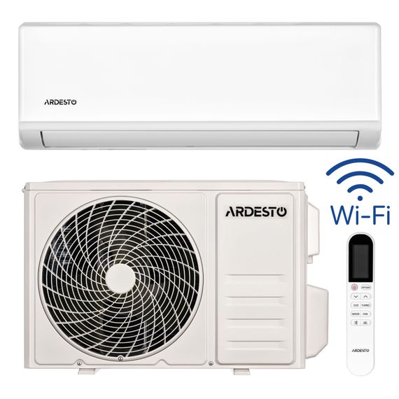 Кондиционер Ardesto CoolSmart 55м2 инвертор 18000BTU 5.1кВт A/A -15°С Wi-Fi R32 белый ARD-ACS18-I