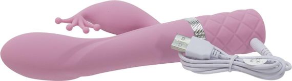 Розкішний вібратор-кролик Pillow Talk - Kinky з кристалом Сваровські, потужний, Pink | Зображення 6
