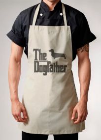 Універсальний фартух(dogfather такса 2)для кухні, роботи та творчості. 78х50 см
