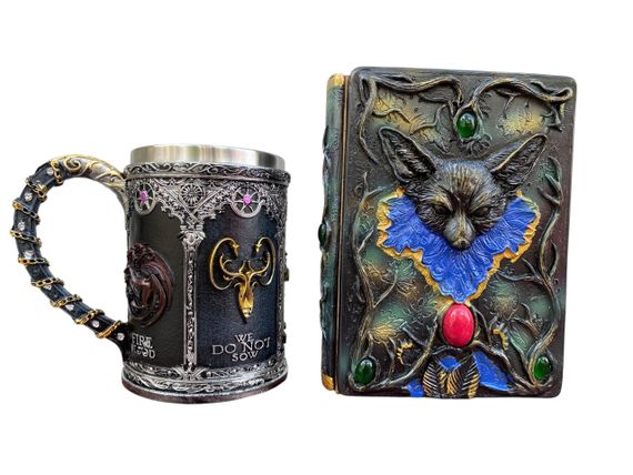 Подарунковий набір Кухоль 3D Сім Королівств і Блокнот 3D «Лісовий Гримуар Лиси»